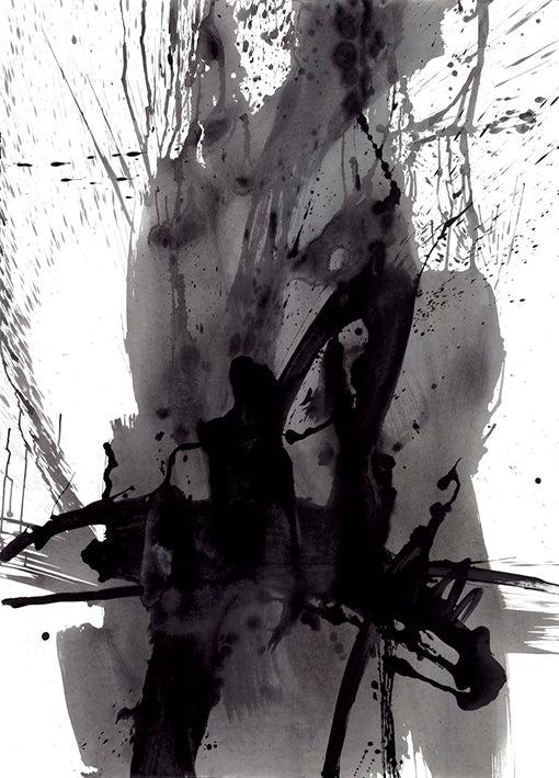 89273 Abstract Calligraphy Ink, by Ngo, available in multiple sizes