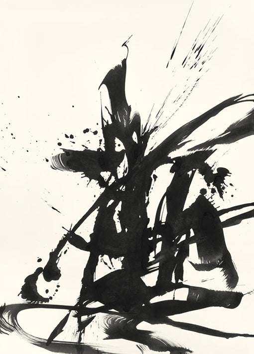 91896 Abstract Calligraphy Ink, by Ngo, available in multiple sizes