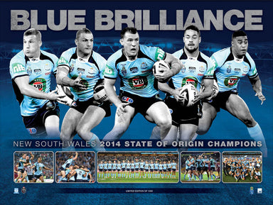 Rugby Blue Brilliance 70x50cm paper - Chamton
