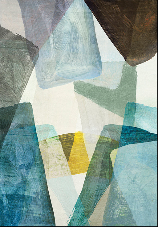 PG296-A Blue Geometric II, available in multiple sizes