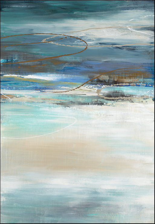 PJAR-525 Geo Cache in Aqua Tones by Liz Jardine, available in multiple sizes