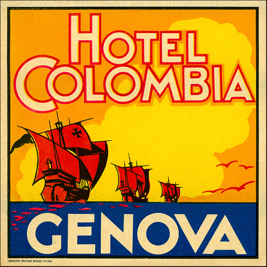 PRIPUB129036 Hotel Colombia, Genova , available in multiple sizes - Chamton