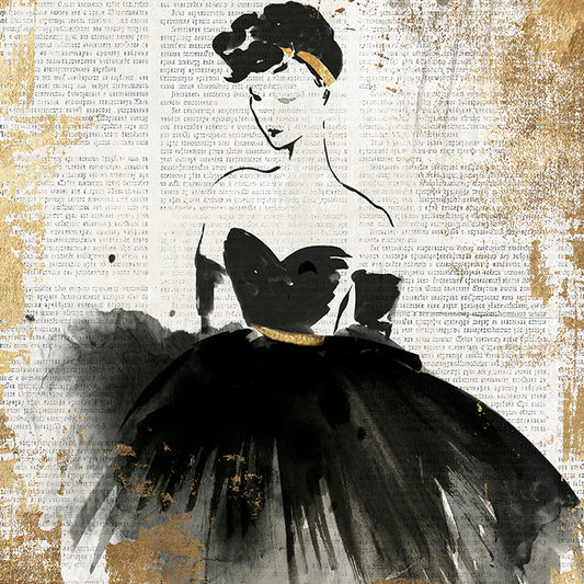 PU149-A - Lady in Black I, available in multiple sizes