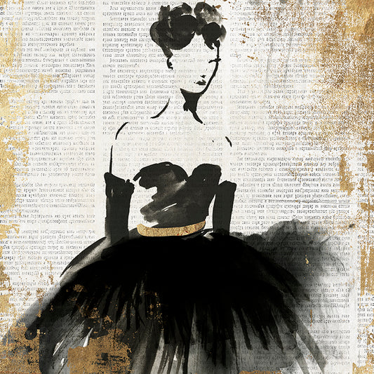 PU150-A - Lady in Black II, available in multiple sizes