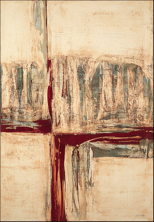 PWES-102 Red Crossing by Sarah West, available in multiple sizes