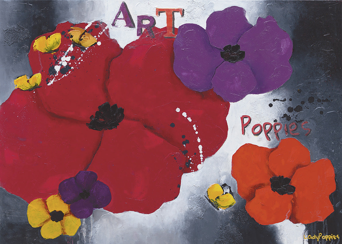 R4250 Poppies with Flava, available in multiple sizes