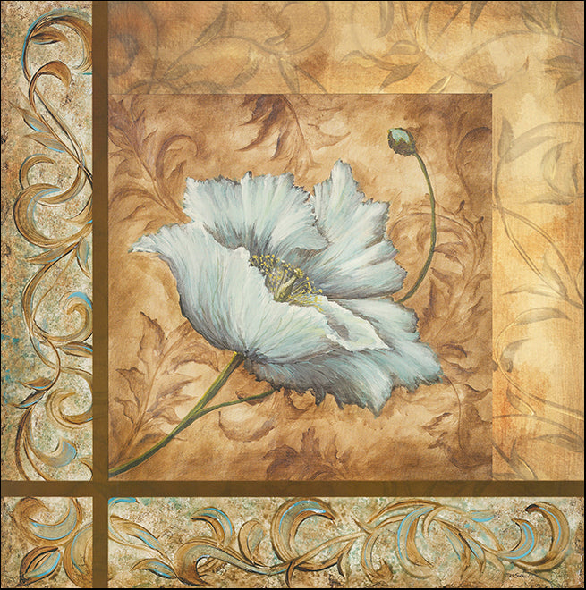 RB1324 Blue Poppy Collage 1 by Tre Sorelle 61x61cm on paper - Chamton