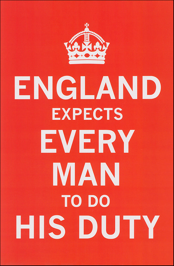 R England Expects by The Vintage Collection 40x61cm on paper