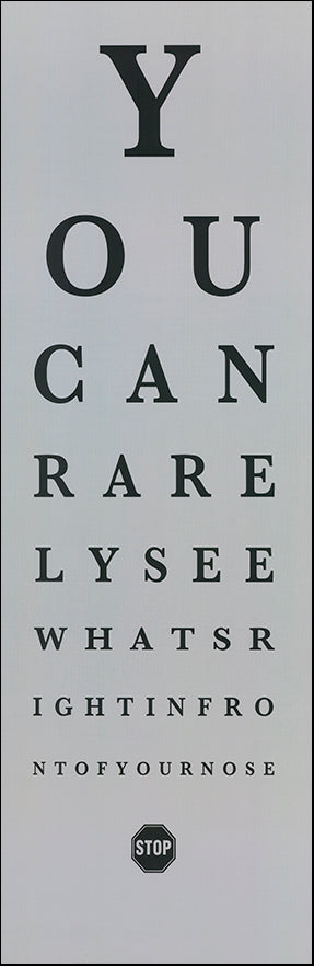 R SPN4430 Eye Chart 2 by The Vintage Collection 30x91cm on paper