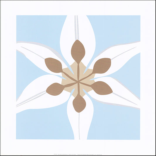 R SPQ5336 Blue Blush by Emily Burrowes 50x50cm on paper