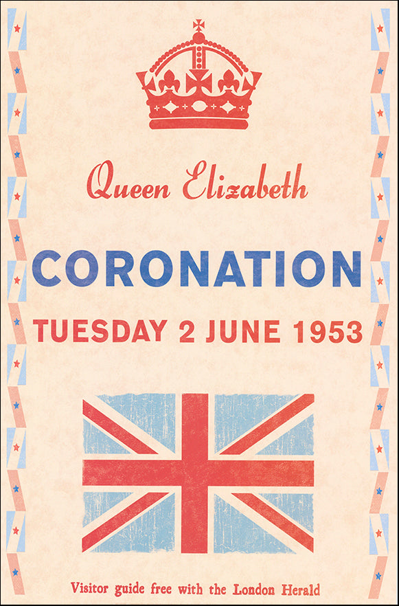 R SPQ5597 Coronation Day 1953 by The Vintage Collection 40x61cm on paper