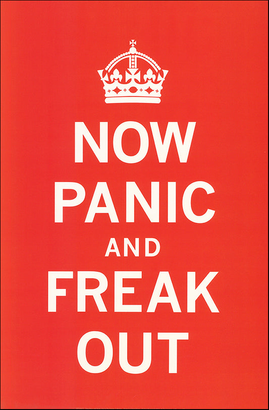 R SPQ5612 Now Panic and Freak Out by The Vintage Collection 40x61cm on paper
