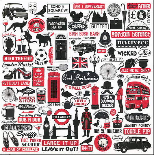 R SPV9291 Cool Britannia by Janie Secker 70x70cm on paper