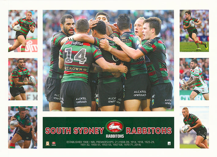 Rugby South Sydney Rabbitohs 50x70cm paper - Chamton