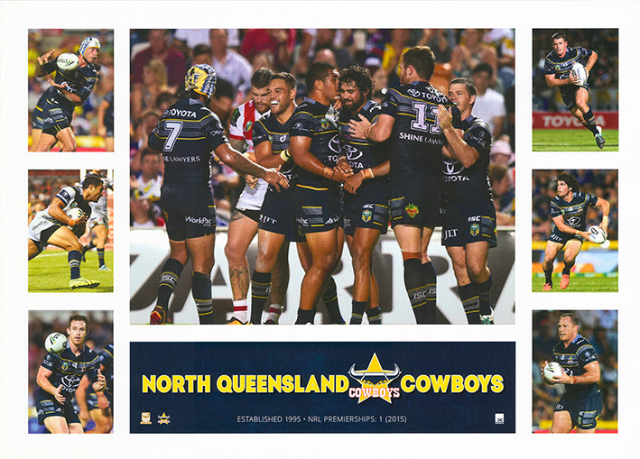 Rugby North Queensland cowboys 50x70cm paper - Chamton