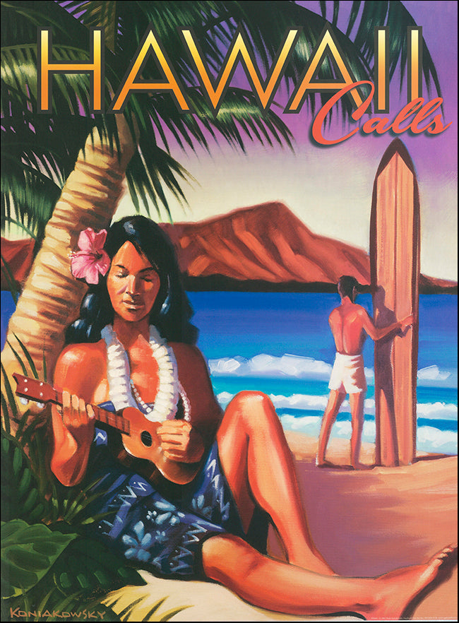 SB WK001 Hawaii Callsi by Wade Kondiakowsky 45x61cm on paper