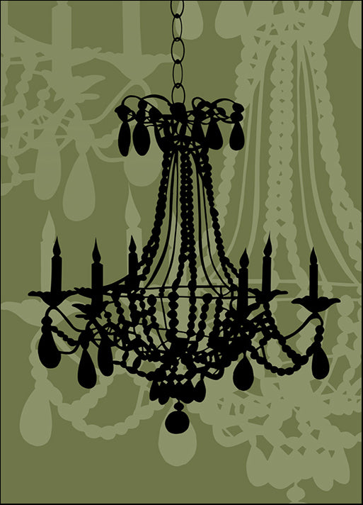 76034 Chandelier 4 Green, by Sowell, available in multiple sizes