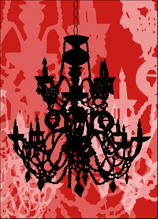 76947 Chandelier 1 Red, by Sowell, available in multiple sizes