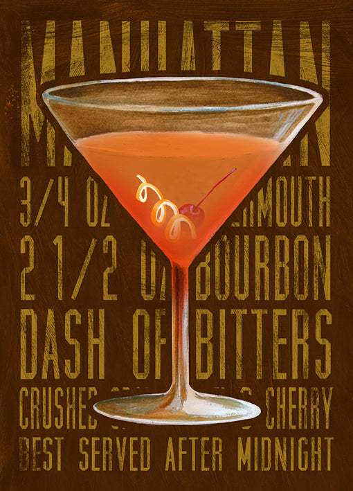89574 Manhattan Cocktail, by Steffen, available in multiple sizes - Chamton