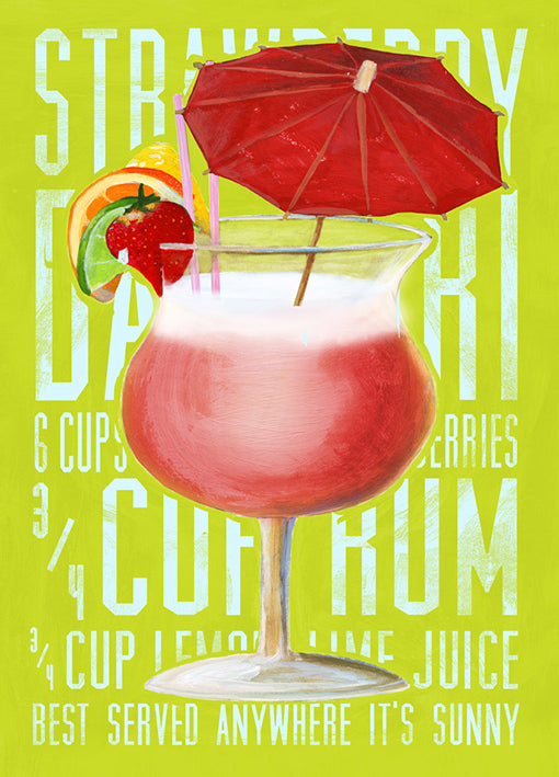 89586 Strawberry Daiquiri Cocktail, by Steffen, available in multiple sizes