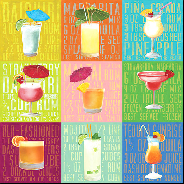 89591 Tropical Cocktails, by Steffen, available in multiple sizes