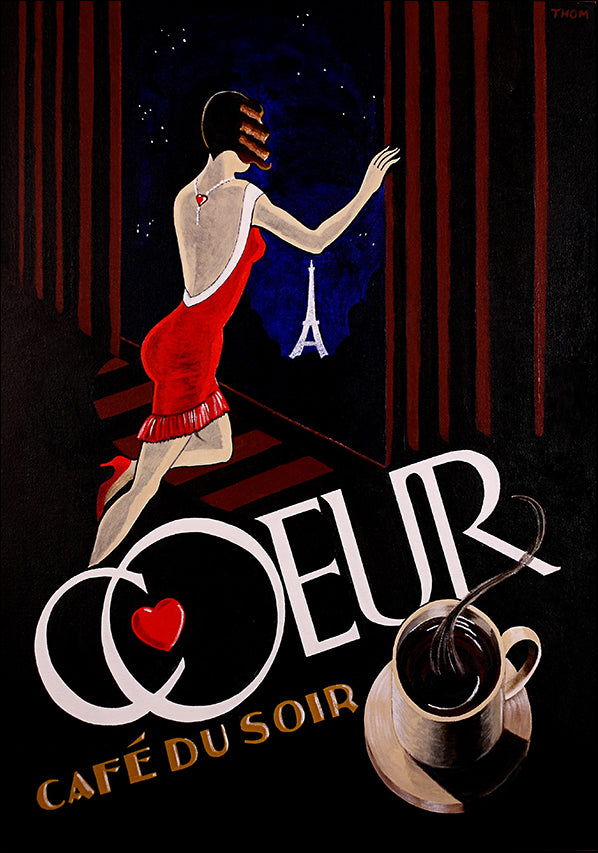 TE-RC-001_01COEUR Coeur Cafe Du Soir, available in multiple sizes