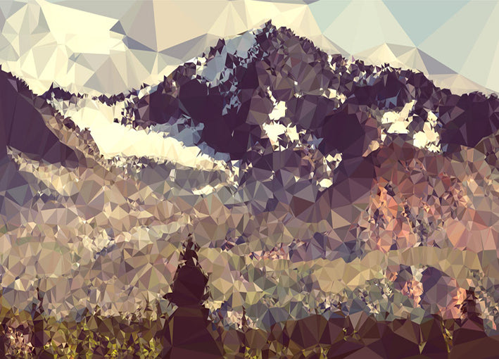 100589 Faceted Mountain Valley, by THE studio, available in multiple sizes