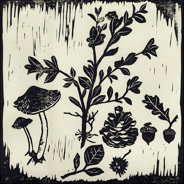 90962 Natural Linocut, by THE Studio, available in multiple sizes