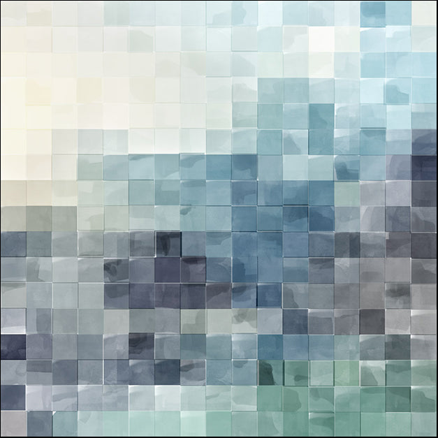 91892 Gridded Watercolor Landscape A, by THE Studio, available in multiple sizes