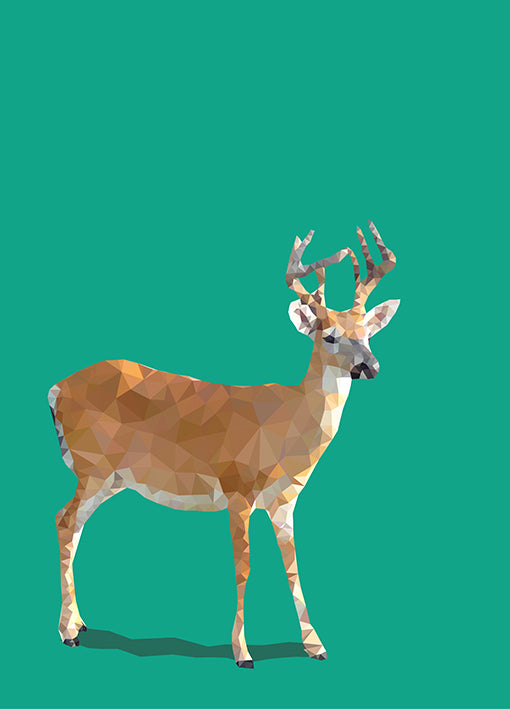 98792 Fractal Deer, by THE studio, available in multiple sizes