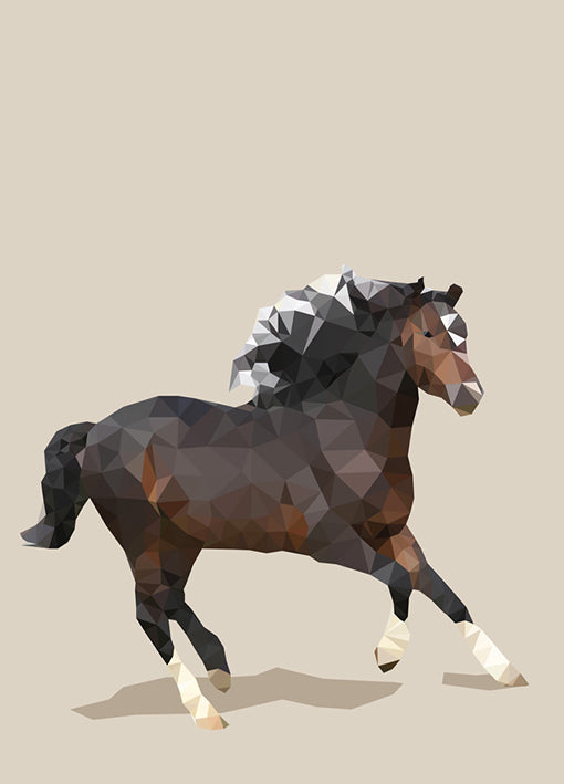 THEstudio,98793 Fractal Horse, by THE Studio, available in multiple sizes
