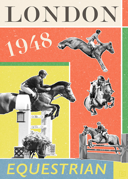 THEstudio,98831 London Equestrian 1948, by THE Studio, available in multiple sizes