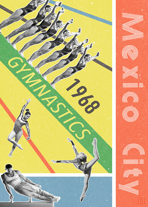 THEstudio,98833 Mexico City Gymnastics 1968, by THE Studio, available in multiple sizes
