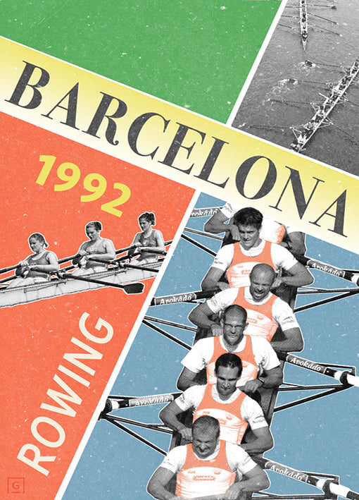 THEstudio,98834 Barcelona Rowing 1992, by THE Studio, available in multiple sizes