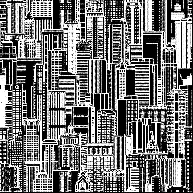 100579 Cityscape Dark, by THE Studio, available in multiple sizes