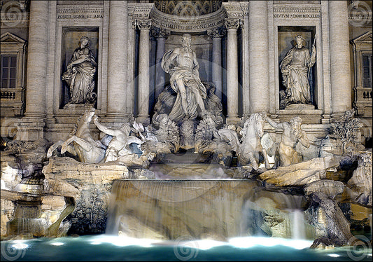 7205628 Trevi Fountain at Night, available in multiple sizes - Chamton