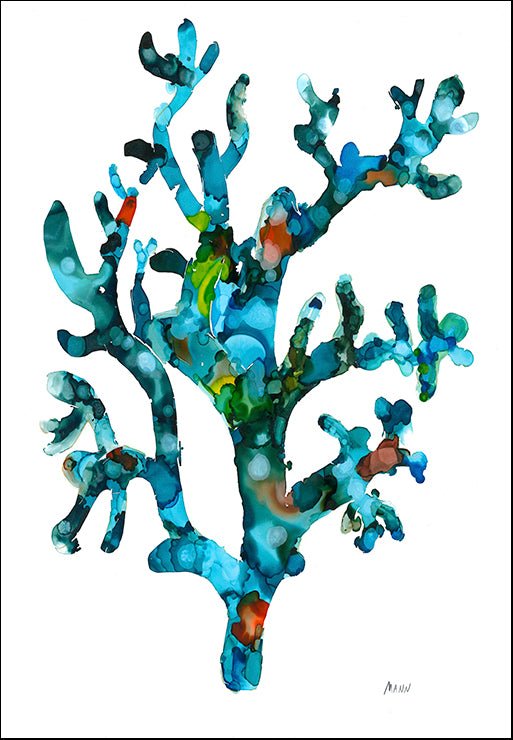 UMAN-162 Sea Coral I by Patti Mann, available in multiple sizes - Chamton