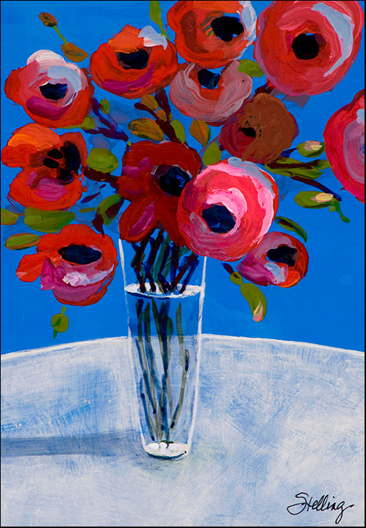 USTL-116 Poppies by Linda Stelling, available in multiple sizes - Chamton