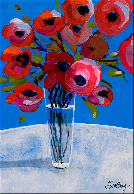 USTL-116 Poppies by Linda Stelling, available in multiple sizes