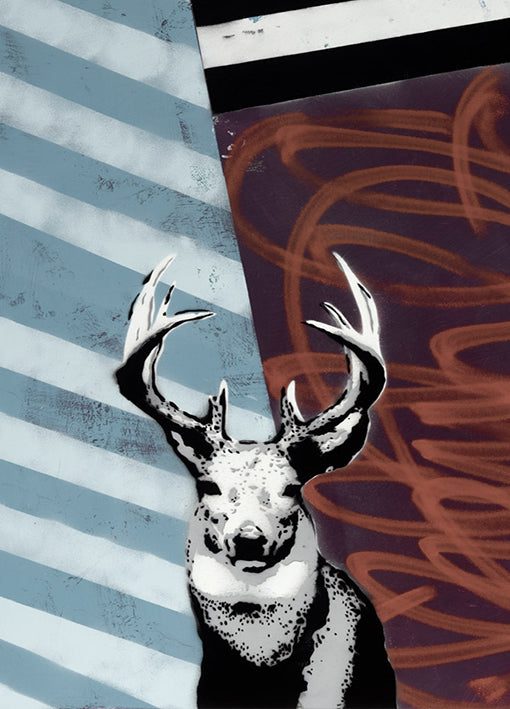 102843 Deer Stripes, by Urban Soule, available in multiple sizes