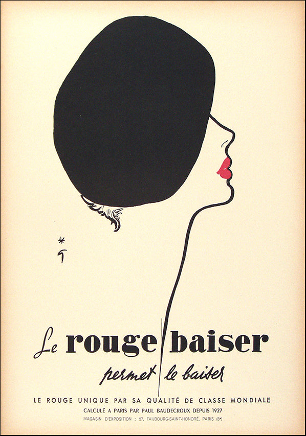 VINAPP116544 Le Rouge Baiser, available in multiple sizes