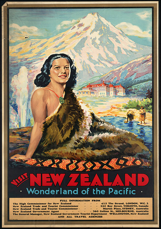 VINAPP116566 Visit New Zealand Wonderland of the Pacific, available in multiple sizes - Chamton