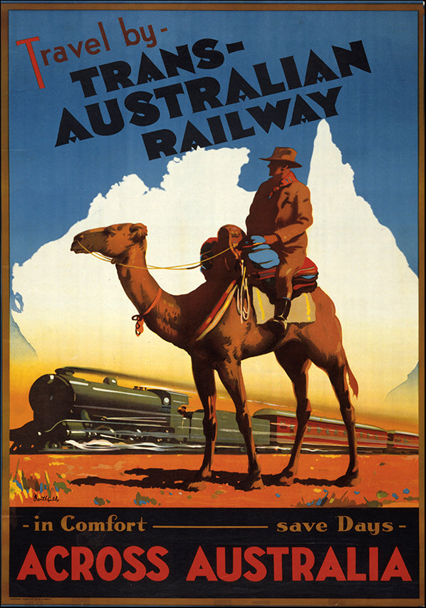 VINAPP116588 Travel by Trans Australian Railway, available in multiple sizes