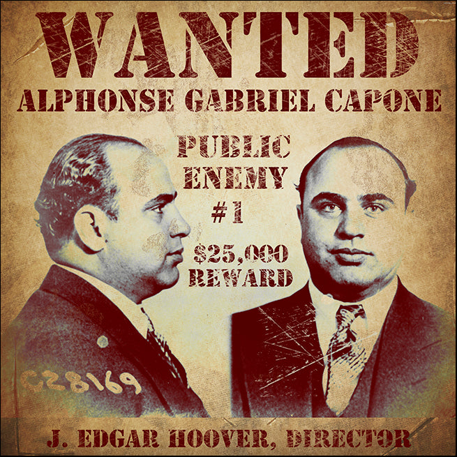 VINAPP120976 Wanted Al Capone , available in multiple sizes