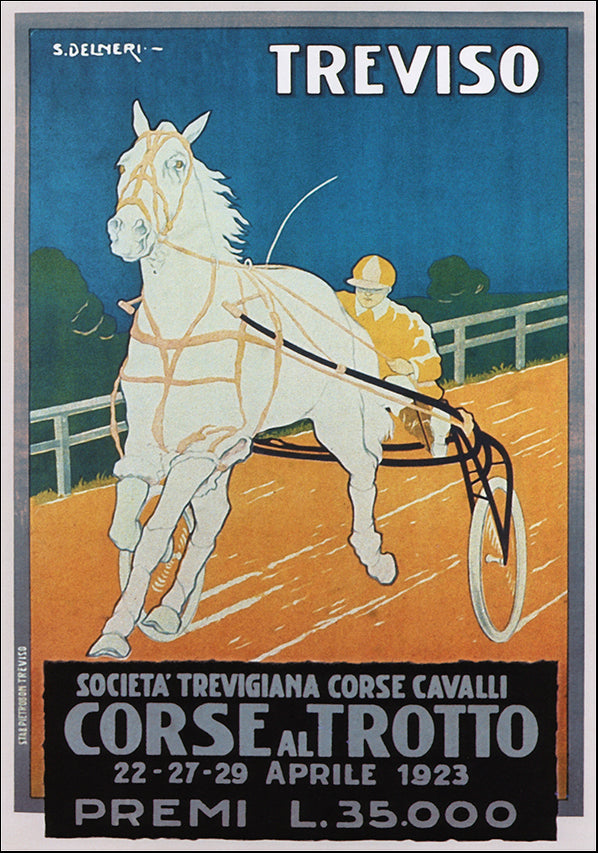 VINAPP121068 Societa Trevigiana corse cavalli, available in multiple sizes