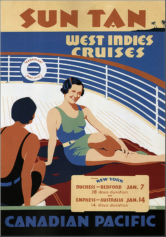 VINAPP121083 Sun tan West Indies Canadian Pacific, available in multiple sizes
