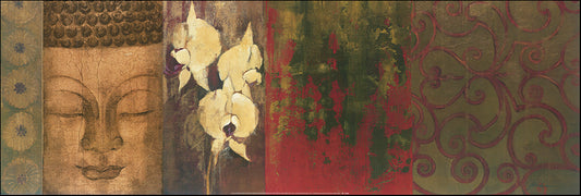 WD JLP508 Buddha and Orchid by Liz Jardine 91x30cm