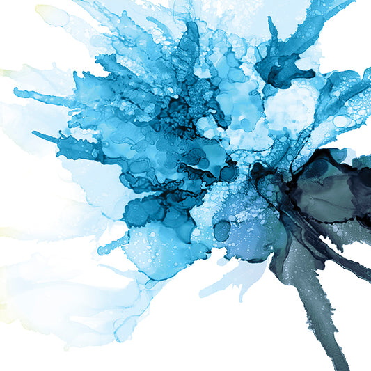 WK075-B - Blue Poppy III Reversed, available in multiple sizes