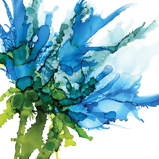 WK076-B - Blue Corn Flower, available in multiple sizes