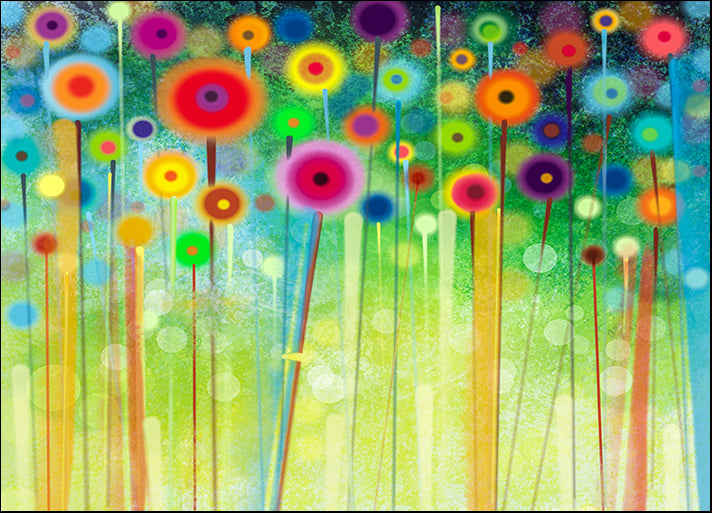 a02622964 Abstract flower paintings in the meadows, available in multiple sizes